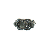 Chanel silver metal rings