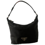 Prada tessuto  black cloth handbag