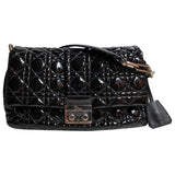 Dior new lock  black leather handbag