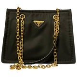 Prada tessuto  black synthetic handbag