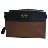 Prada esplanade brown leather handbag