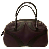 Prada purple leather handbag