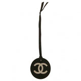 Chanel cc black plastic bag charms