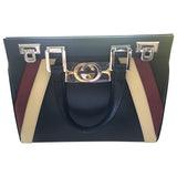 Gucci zumi blue leather handbag
