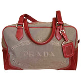Prada ecru cloth handbag