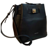 Carven black leather handbag