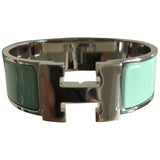 Hermès clic h turquoise metal bracelets