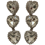 Alessandra Rich silver crystal earrings