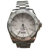 Gucci dive silver steel watch