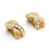 Dior gold metal earrings