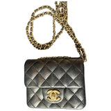 Chanel 2.55 black mongolian lamb handbag