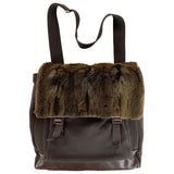 Prada tessuto  brown cloth handbag