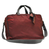 Prada red cloth travel bag
