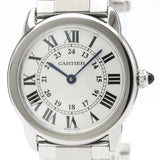 Cartier ronde solo silver steel watch