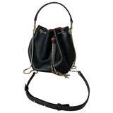 Bvlgari serpenti black leather handbag