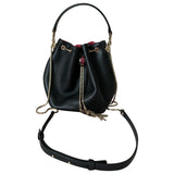 Bvlgari serpenti black leather handbag