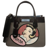 Prada black leather handbag