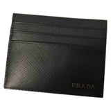 Prada black leather case