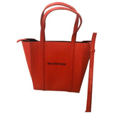 Balenciaga orange leather handbag