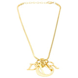 Dior gold metal necklaces