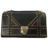 Dior diorama black leather handbag