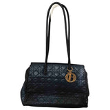 Dior my lady dior navy leather handbag