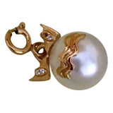 Fendi white pearl pendants