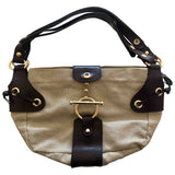 Marni ecru cloth handbag