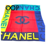 Chanel multicolour silk handbag