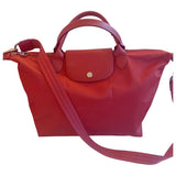 Longchamp pliage  red synthetic handbag
