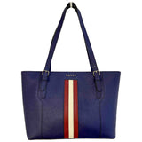 Bally blue leather handbag