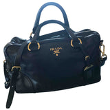 Prada black leather handbag