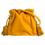 Loewe flamenco yellow leather handbag