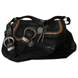 Dior gaucho grey leather handbag