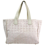 Chanel pink cloth handbag