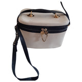 Versace ecru leather travel bag