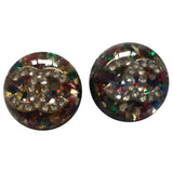 Chanel multicolour plastic earrings