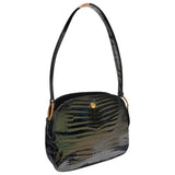 Dior black crocodile handbag