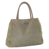 Prada khaki cloth handbag