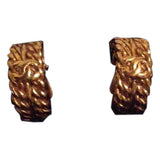 Chanel gold metal earrings