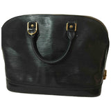 Louis Vuitton alma black leather handbag
