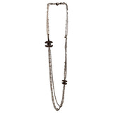 Chanel anthracite metal necklaces