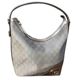 Gucci silver cloth handbag