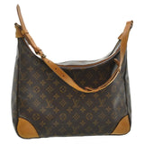 Louis Vuitton boulogne brown cloth handbag
