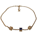 Louis Vuitton gold steel necklaces