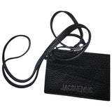 Jacquemus le porte cartes black leather case