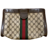 Gucci beige cloth clutch bag