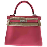 Hermès kelly 25 pink leather handbag