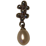 Non Signé / Unsigned nacre white pearl pendants