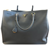 Prada galleria turquoise leather handbag